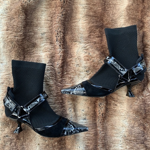 Jeffrey Campbell Abate Fishnet Booties - Picture 2 of 13